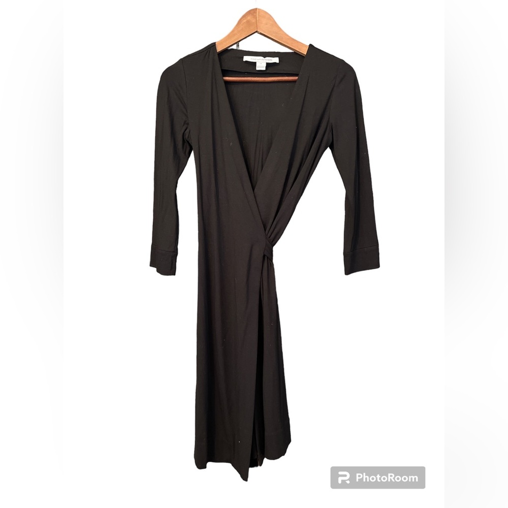 Diane Von Furstenberg DVF wrap dress classic 0 black